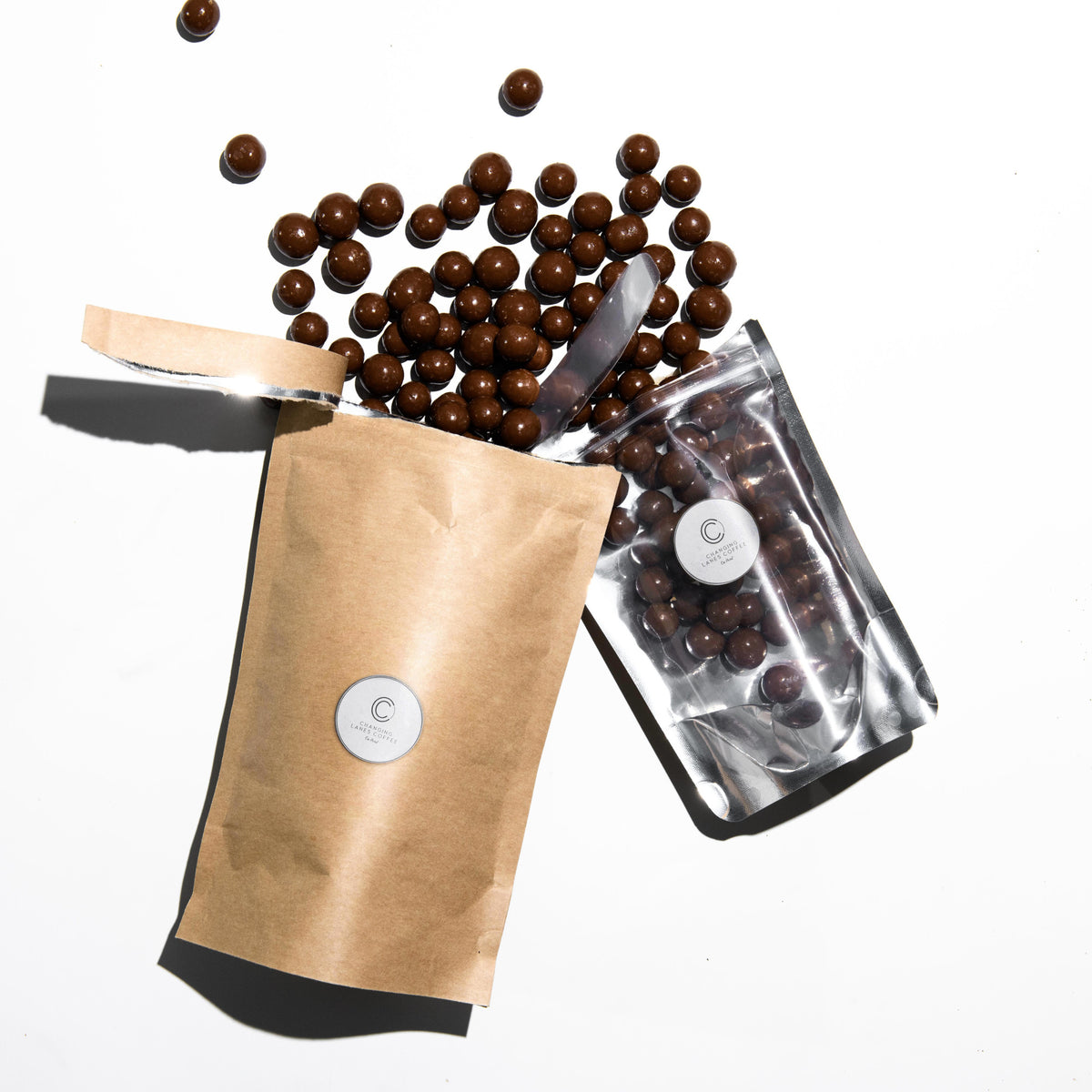 On Point Premium Milk Chocolate Coffee Beans by Changing Lanes Coffee