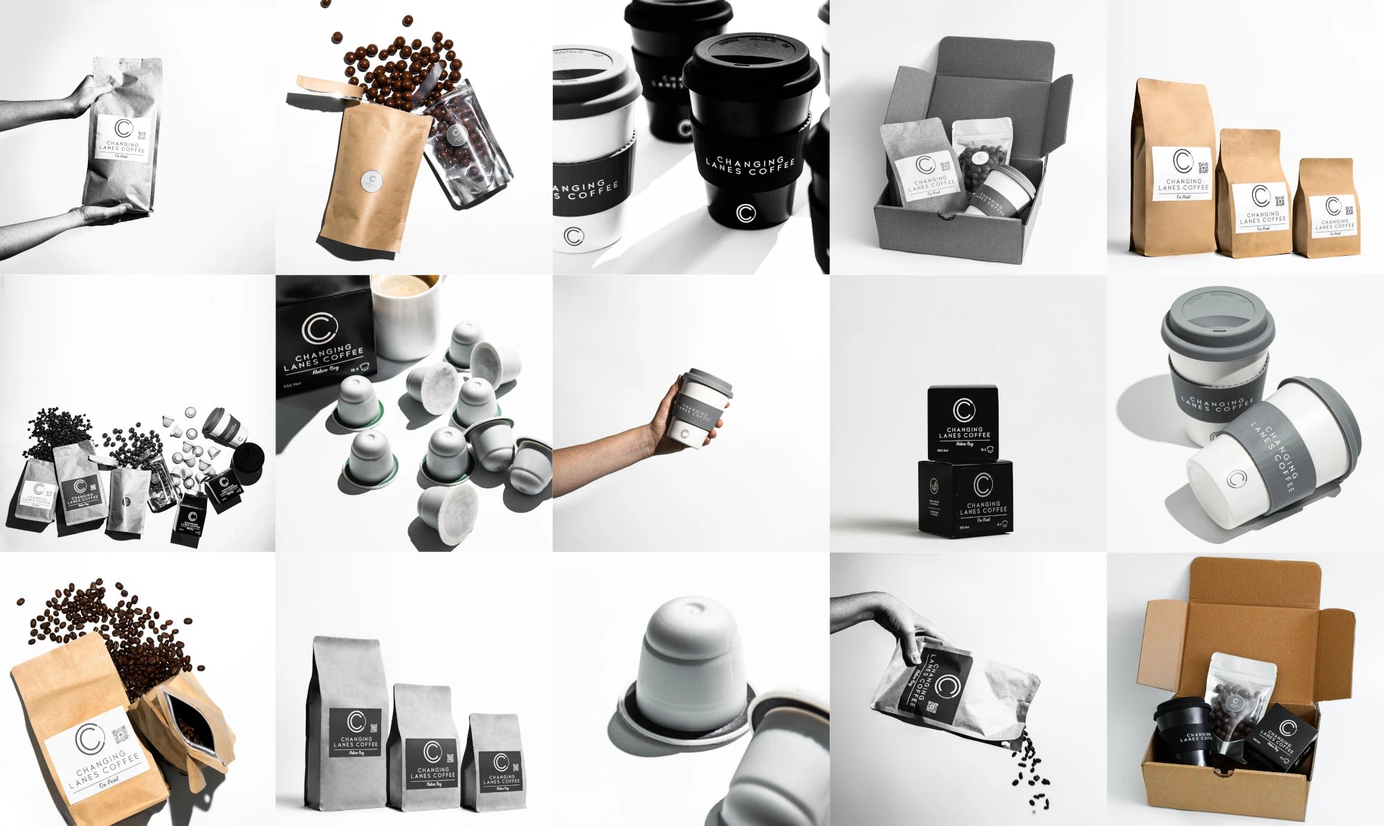 All Changing Lanes Coffee Products Feature Flat Lay Image